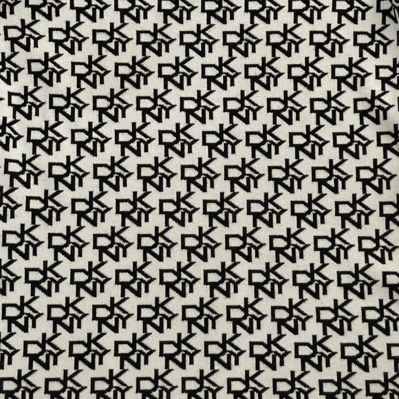 DKNY Women's Sweater Dress Size Medium Ivory/Black - Picture 7 of 8